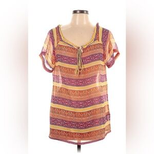 Bob Timberlake Short sleeve tunic top-EUC- large